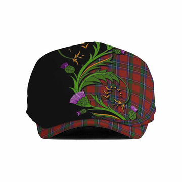 Sinclair Tartan Flat Cap, Jeff Cap Scottish Thistle Pride Heritage Art