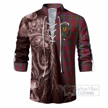 Sinclair Tartan Ghillie Shirt Roaring Lion Heritage