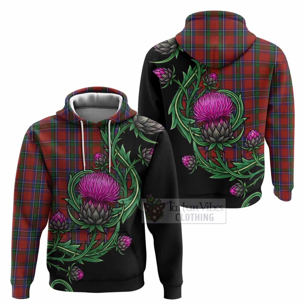 Sinclair Tartan Hoodie Resilient Scottish Thistle