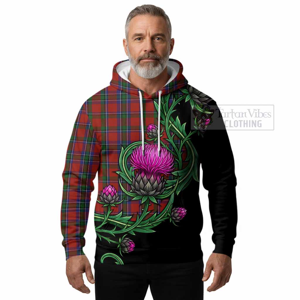Sinclair Tartan Hoodie Resilient Scottish Thistle