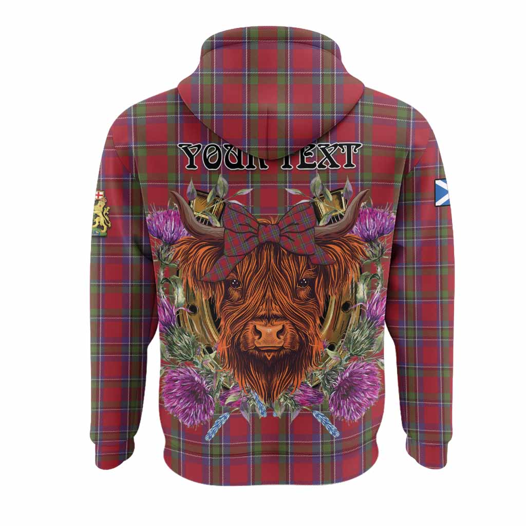 Sinclair Tartan Hoodie Scottish Thistle Heilan Coo