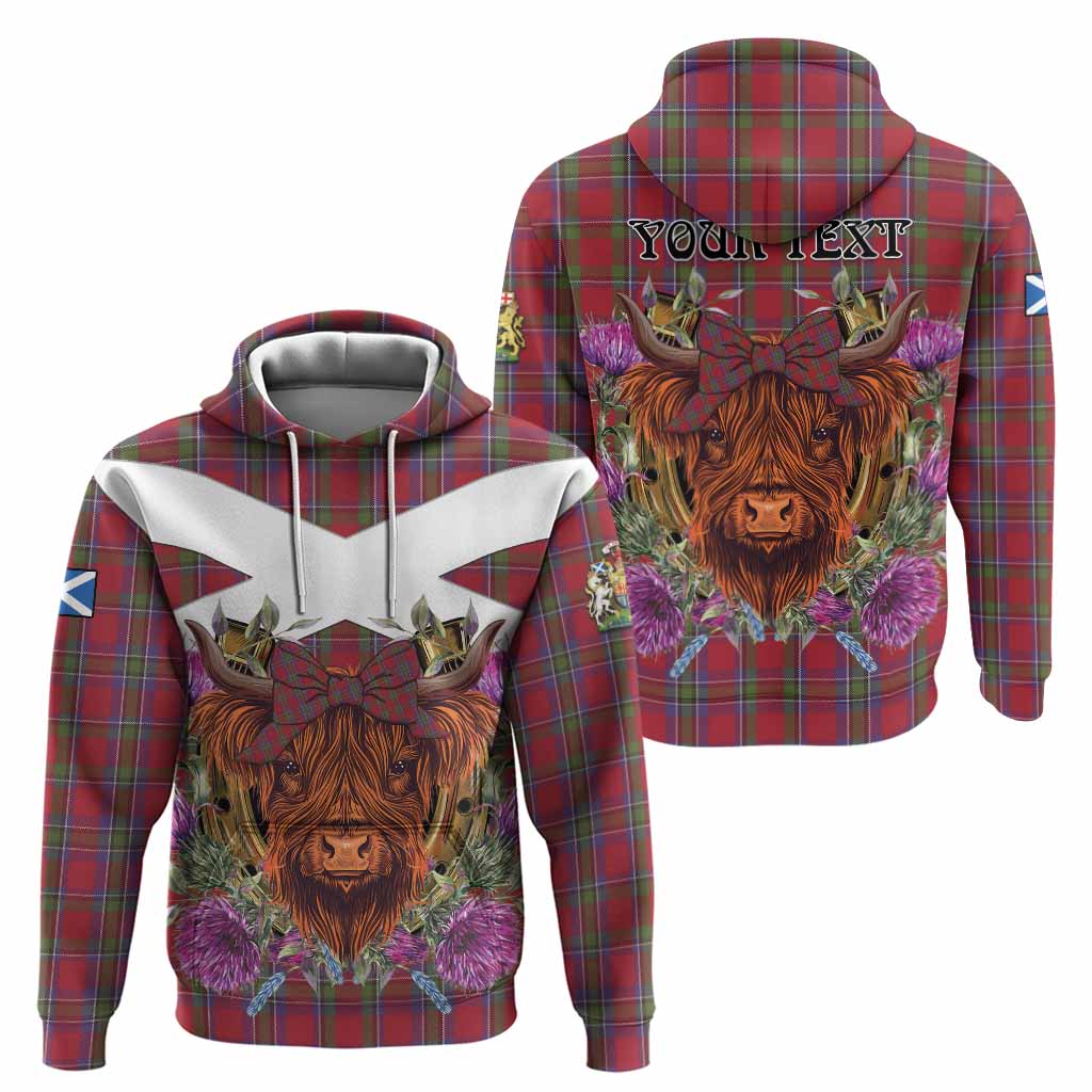 Sinclair Tartan Hoodie Scottish Thistle Heilan Coo