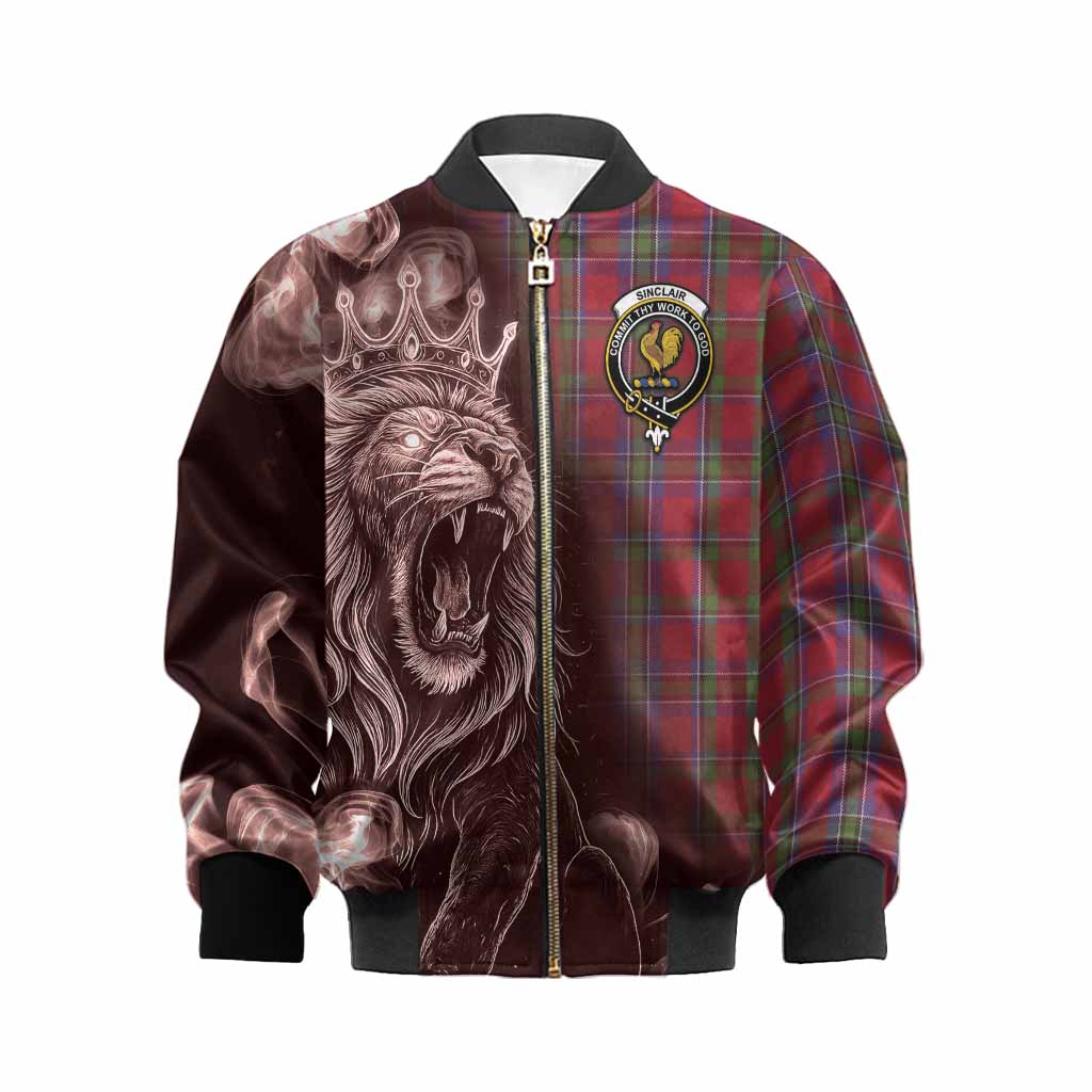 Sinclair Tartan Kid Bomber Jacket Roaring Lion Heritage