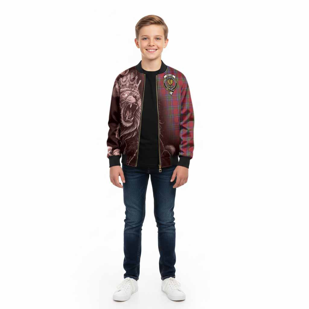 Sinclair Tartan Kid Bomber Jacket Roaring Lion Heritage