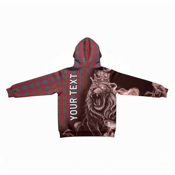 Sinclair Tartan Kid Hoodie Roaring Lion Heritage
