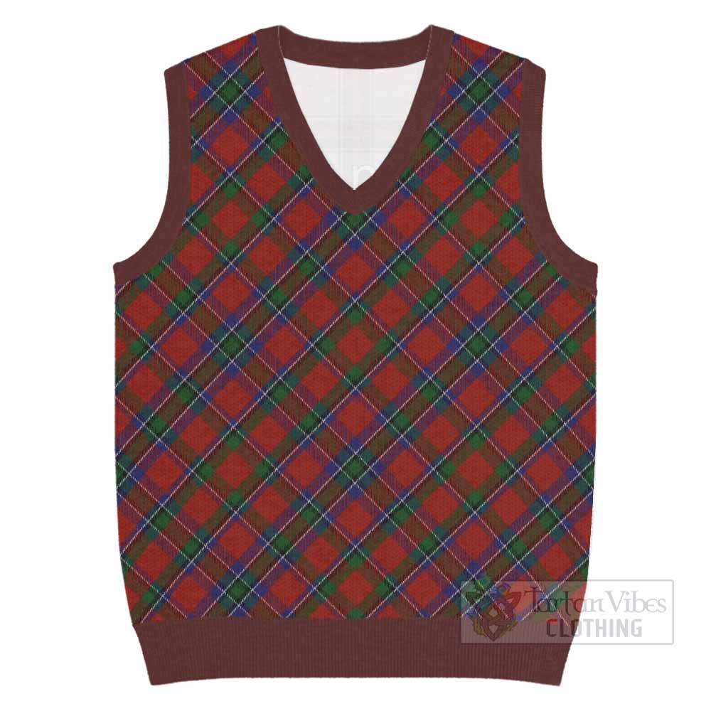 Sinclair Tartan  Knitted V-Neck Vest Cross Style