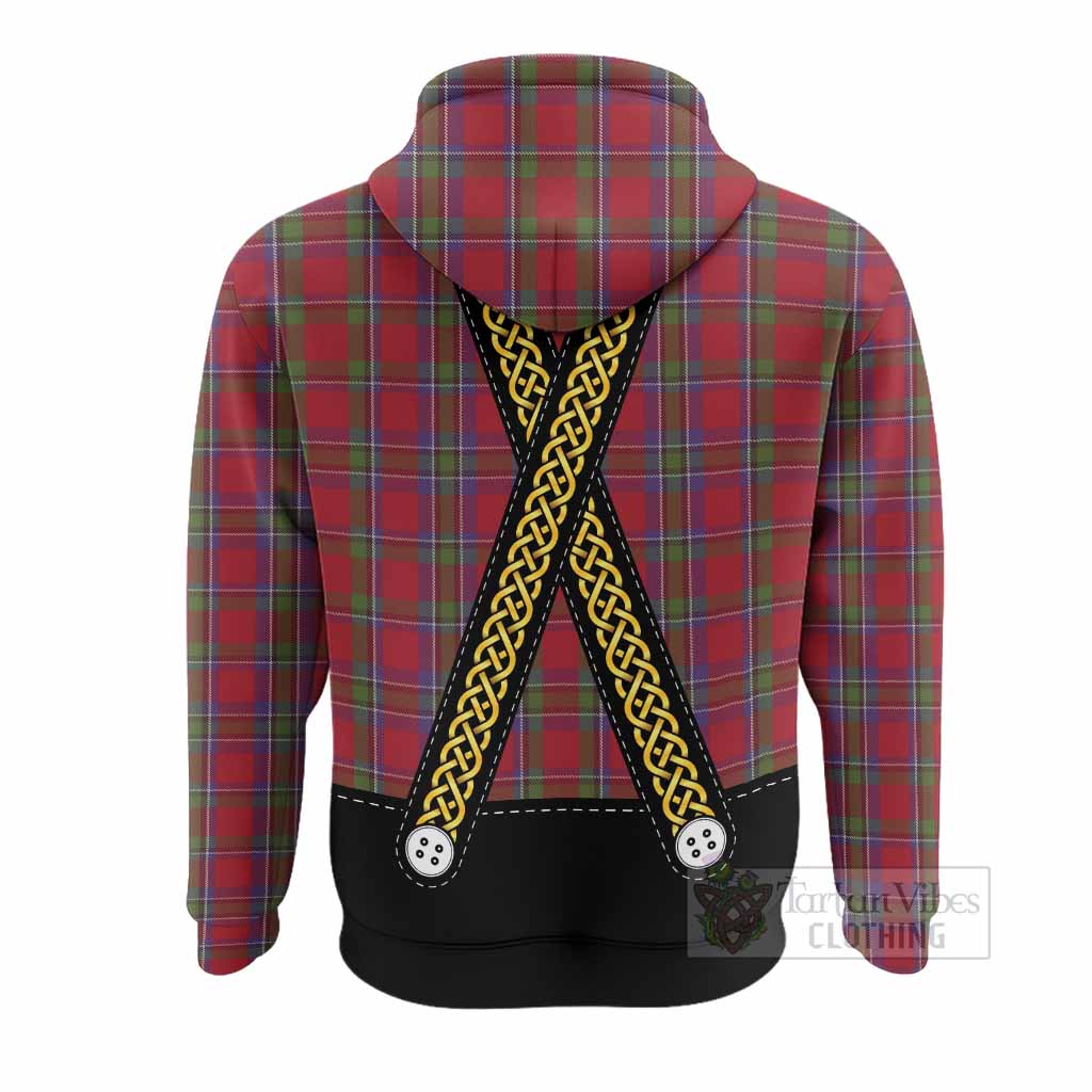 Sinclair Tartan Lederhosen Costume Hoodie Scotland Celtic Knot Motif