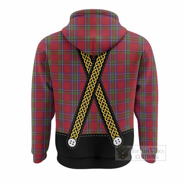 Sinclair Tartan Lederhosen Costume Hoodie Scotland Celtic Knot Motif