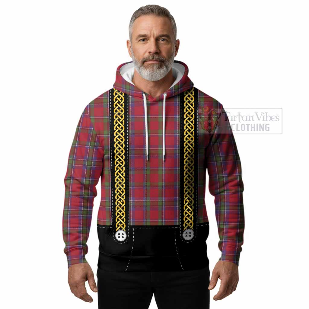 Sinclair Tartan Lederhosen Costume Hoodie Scotland Celtic Knot Motif