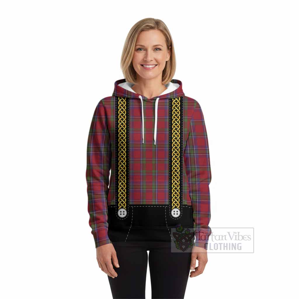 Sinclair Tartan Lederhosen Costume Hoodie Scotland Celtic Knot Motif