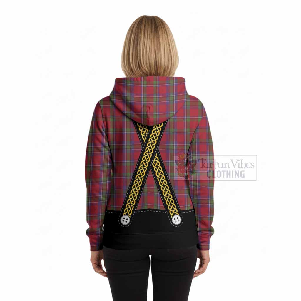 Sinclair Tartan Lederhosen Costume Hoodie Scotland Celtic Knot Motif
