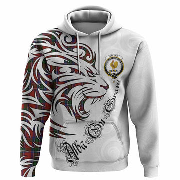 Sinclair Tartan Lion Roar Hoodie Alba Gu Brath with Celtic Motifs