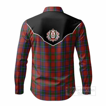 Sinclair Tartan Long Sleeve Button Shirts Horseshoe Ornament - Tartan Vibes Clothing