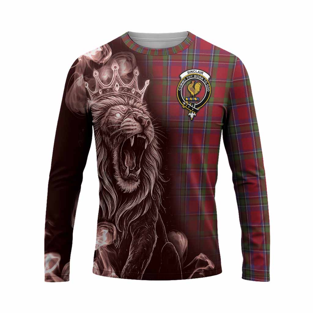 Sinclair Tartan Long Sleeve T-Shirt Roaring Lion Heritage