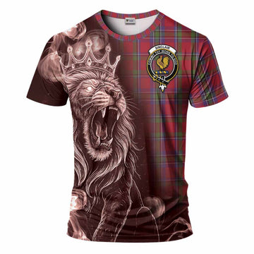 Sinclair Tartan T-Shirt Roaring Lion Heritage