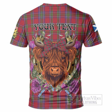 Sinclair Tartan T-Shirt Scottish Thistle Heilan Coo