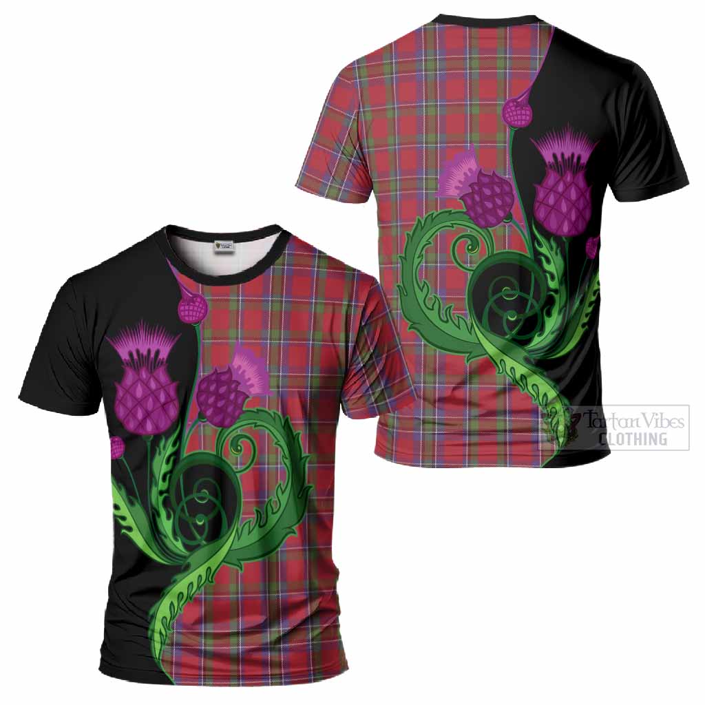 Sinclair Tartan T-Shirt Traditional Scottish Thistle