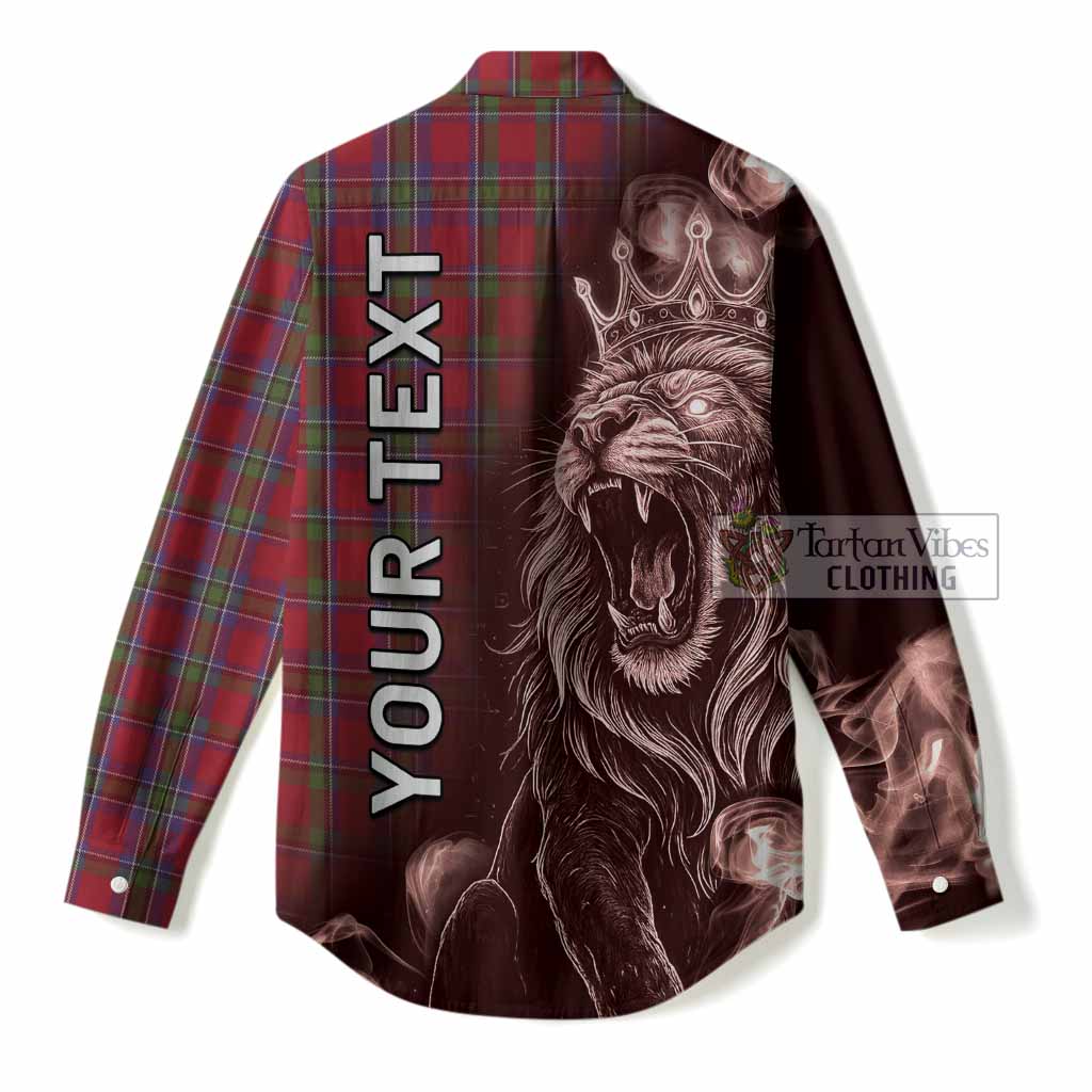 Sinclair Tartan Women Casual Shirt Roaring Lion Heritage