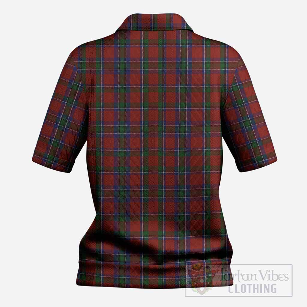 Sinclair Tartan Women’s Polo Sweater Top