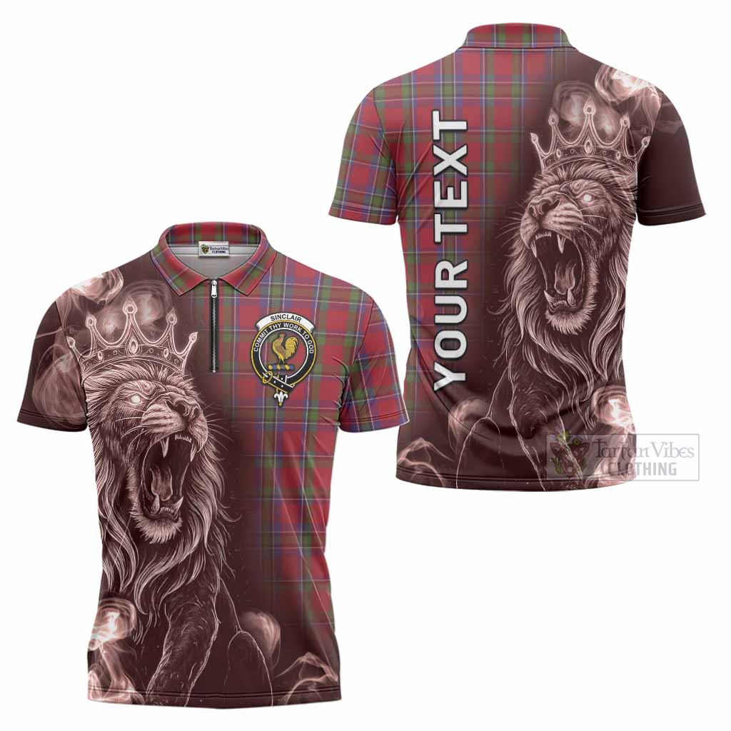 Sinclair Tartan Zipper Polo Shirt Roaring Lion Heritage