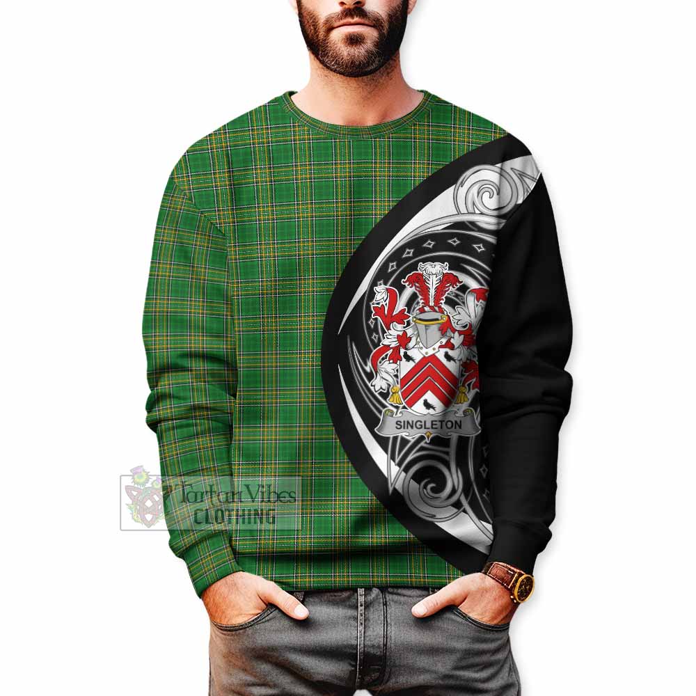 Tartan Vibes Clothing Singleton Irish Clan Sweatshirt Celtic Circle Style
