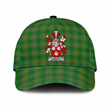 Sinnott Irish Clan Tartan Classic Cap with Coat of Arms