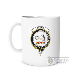 Skene Family Crest Ceramic Mug One Size 11oz size - 2D-tartanvibesclothing