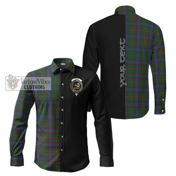 Skene Tartan Long Sleeve Button Shirt with Family Crest and Half Of Me Style Men's Shirt S - Tartanvibesclothing Shop