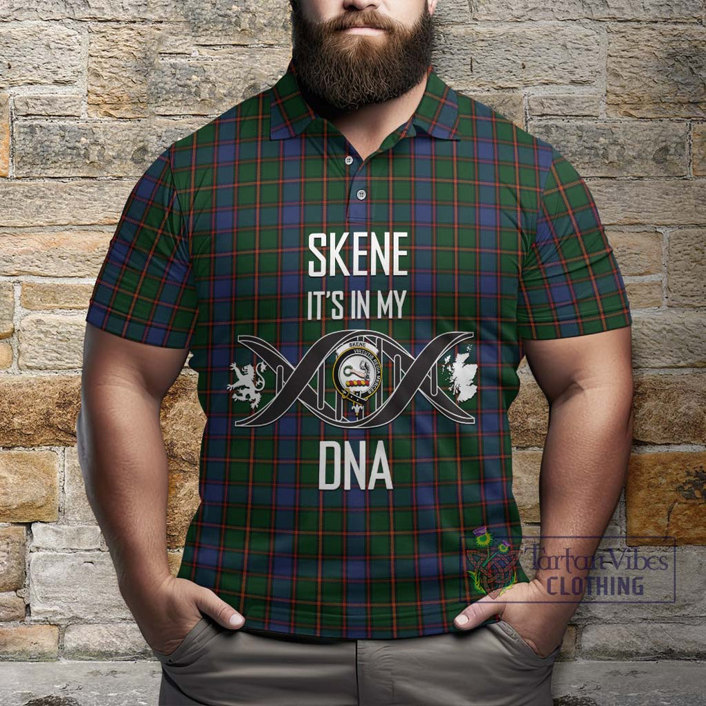 Skene Tartan Polo Shirt with Family Crest DNA In Me Style Kid - Tartanvibesclothing Shop