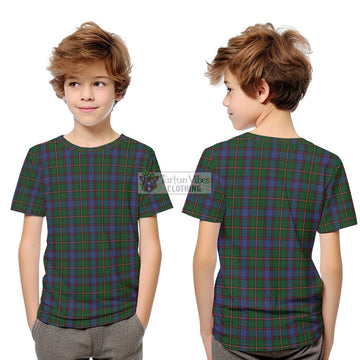 Skene Tartan Kid T-Shirt Youth XL Size14 - Tartanvibesclothing Shop
