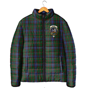 Skene Tartan Padded Jacket with Family Crest