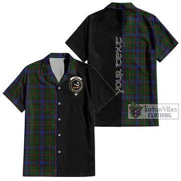 Skene Tartan Hawaiian Shirt with Family Crest and Half Of Me Style