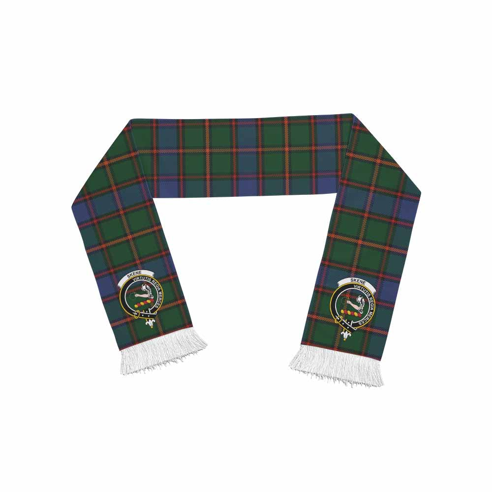 Tartan Vibes Clothing Skene Tartan Ruffneck Scarf with Family Crest