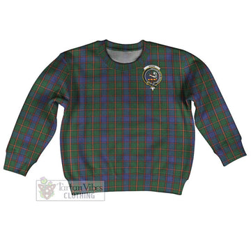 Tartan Vibes Clothing Skene Tartan Kid Ugly Sweater with Family Crest