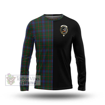 Skene Tartan Long Sleeve T-Shirt with Family Crest and Half Of Me Style Unisex - Tartanvibesclothing Shop