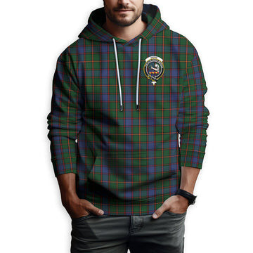 Skene Tartan Hoodie with Family Crest