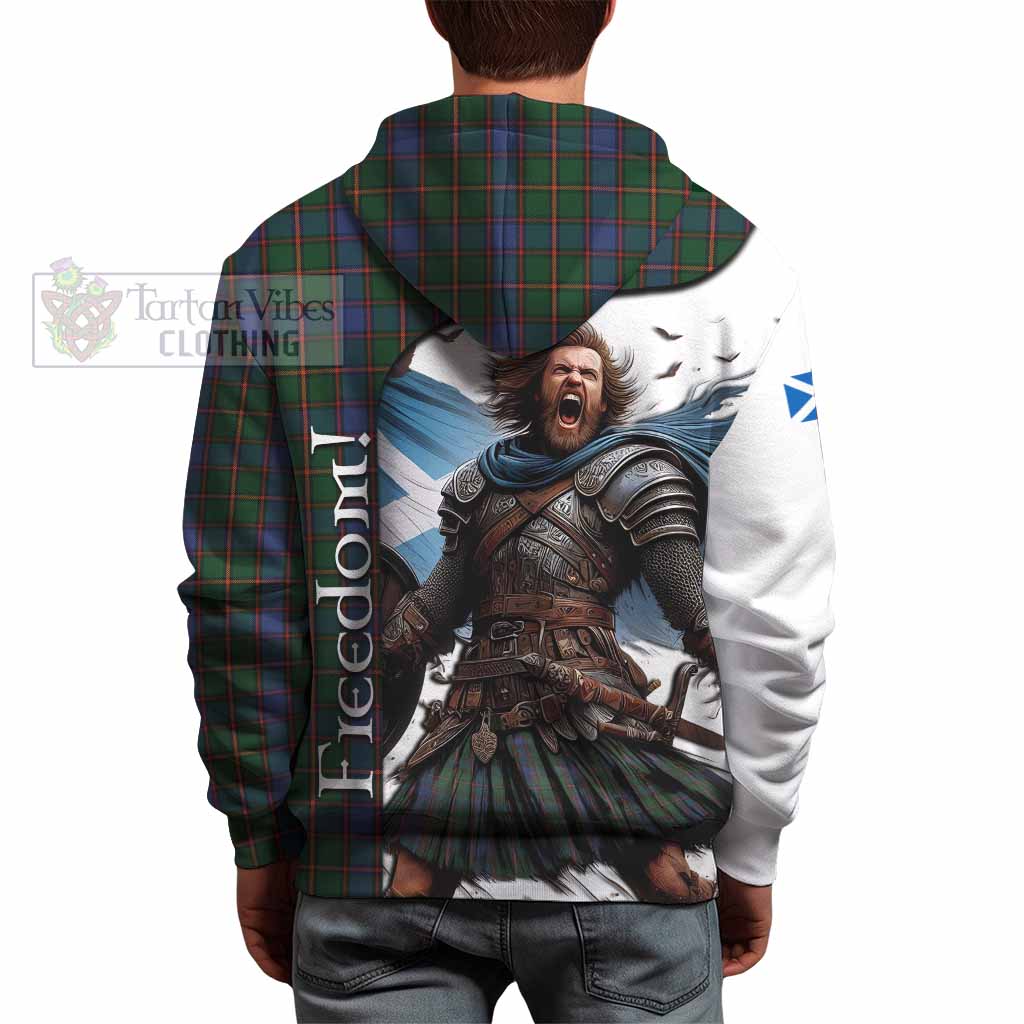 Tartan Vibes Clothing Skene Crest Tartan Hoodie Inspired by the Freedom of Scottish Warrior