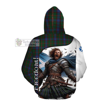 Skene Crest Tartan Cotton Hoodie Inspired by the Freedom of Scottish Warrior