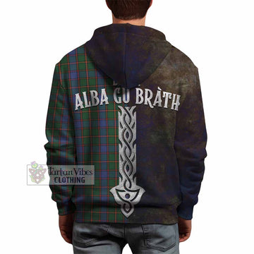 Skene Tartan Family Crest Hoodie Alba Gu Brath Be Brave Lion Ancient Style