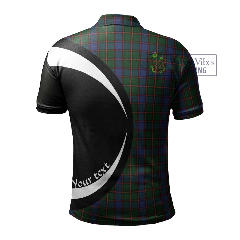 Skene Tartan Men's Polo Shirt with Family Crest Circle Style - Tartan Vibes Clothing