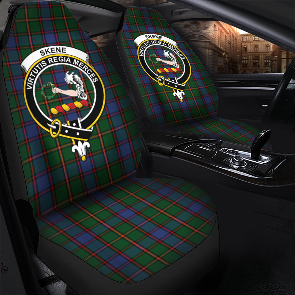 Skene Tartan Car Seat Cover with Family Crest - Tartanvibesclothing