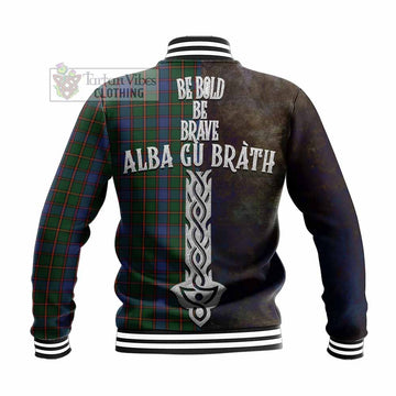 Skene Tartan Family Crest Baseball Jacket Alba Gu Brath Be Brave Lion Ancient Style