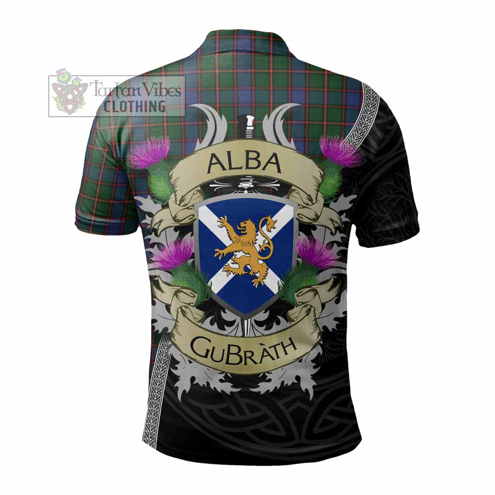 Tartan Vibes Clothing Skene Tartan Family Crest Polo Shirt Lion Rampant Royal Thistle Shield Celtic Inspired