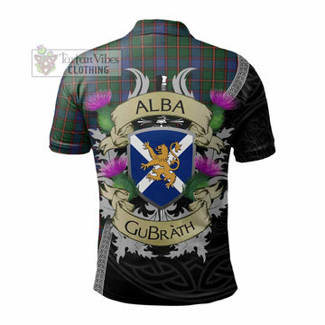 Skene Tartan Family Crest Polo Shirt Lion Rampant Royal Thistle Shield Celtic Inspired