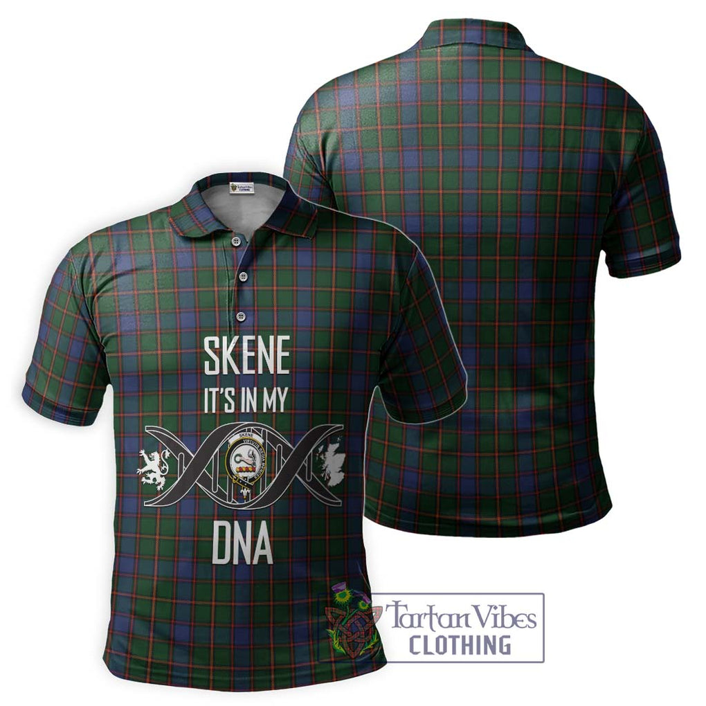 Skene Tartan Polo Shirt with Family Crest DNA In Me Style - Tartanvibesclothing Shop