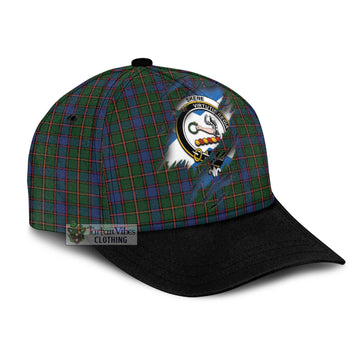 Skene Tartan Classic Cap with Family Crest In Me Style