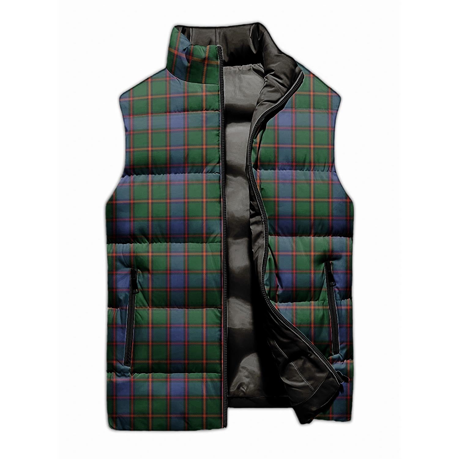 Skene Tartan Sleeveless Puffer Jacket - Tartanvibesclothing