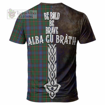 Skene Tartan Family Crest T-Shirt Alba Gu Brath Be Brave Lion Ancient Style