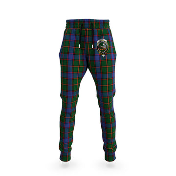 Skene Tartan Joggers Pants with Family Crest
