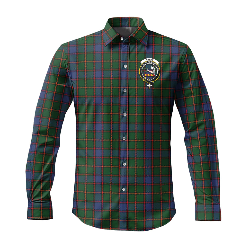 skene-tartan-long-sleeve-button-up-shirt-with-family-crest